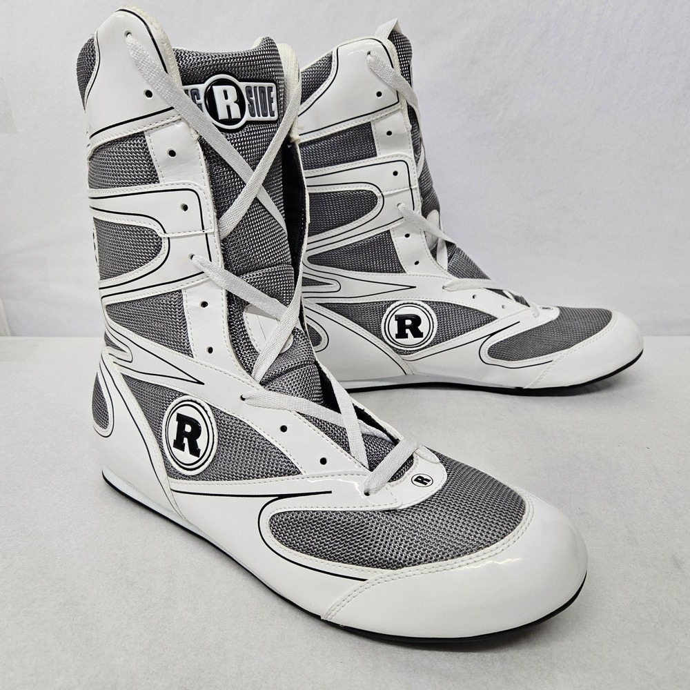 Ringside Undefeated Boxing Shoes W2205-02 White Grey Black Men's Size 11